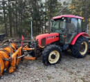 Traktor Zetor 7341.1 s plugom in posipalcem Riko