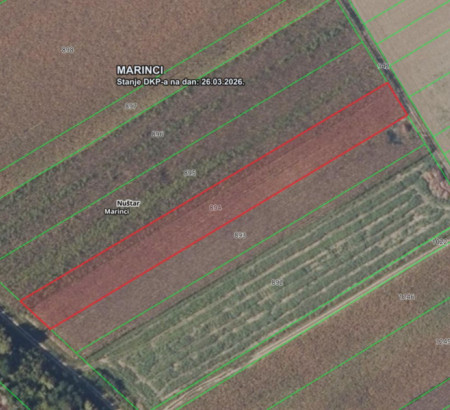 Kmetijsko zemljišče št. 3, Marinci, 32221 Nuštar