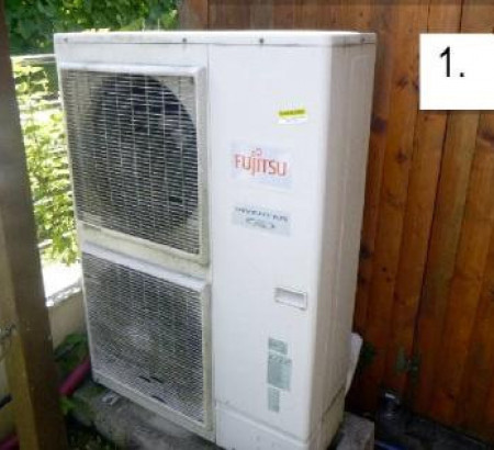Toplotna črpalka Fujitsu (zunanja in notranja enota)